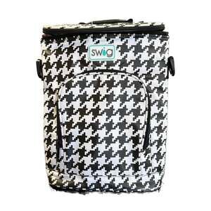 Swig Life Slingi Crossbody Cooler Houndstooth Black & White Beverage Cooler